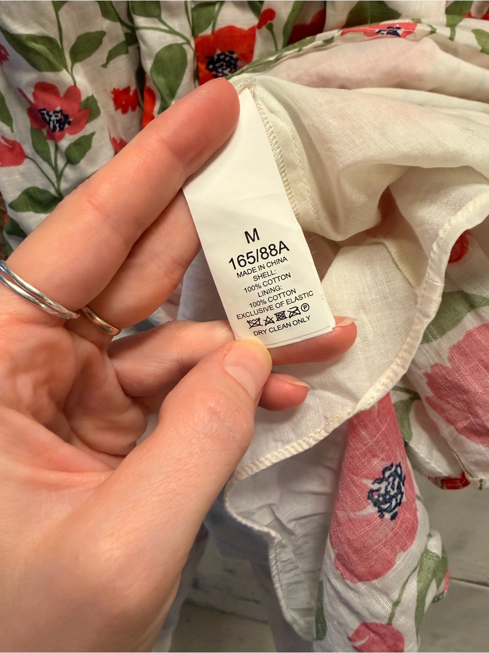 Kate Spade New York floral smocked midi dress - Picture 4 of 6